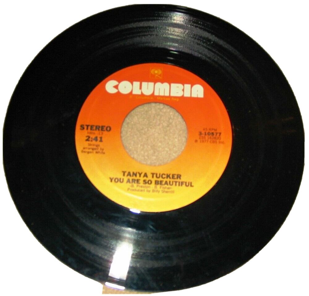 Tanya Tucker 1977 Country Music Singles 45 RPM Vinyl Record Almost Persuaded